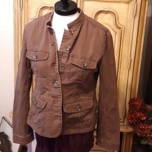 Womens suit Jacket Casual plus sz 12 Long Sleeve Brown long sleeve Winter